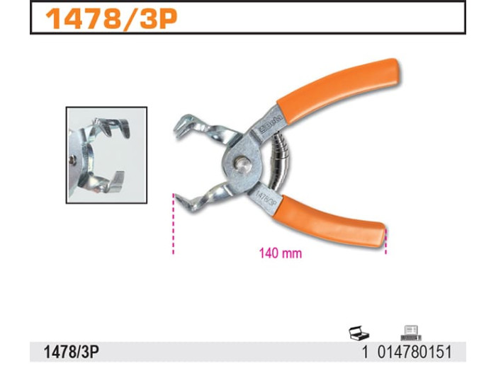 Demonteringstång Rak Käft 200 mm, BETA Tools