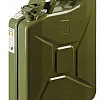 Bensindunk 20L Jeepdunk Metall 0,8mm Stål med Tätning Grön Röd Svart, Gelg