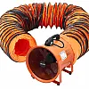 Byggfläkt Ventilationsfläkt 450 mm 592 W 8792 m³/h med 10 m Slang 2 Hastigheter IP44, Vevor