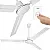 Takfläkt 140 cm 78 W 3 Stålblad 13500 m³/h 5 Hastigheter med Väggreglage Vit, Eberg