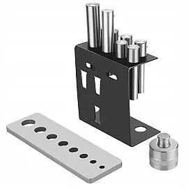 Press Pin Set for Workshop Press 8 Pins 2–20 Tonne Hardened Steel 25 mm Ram Adaptor with Rack, Kraft&Dele