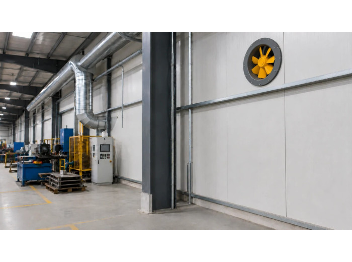 Kanalfläkt Diagonal 400mm 6890 m³/h 300 Pa IE3-Motor IP55, Harmann
