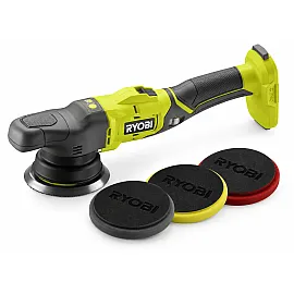 Excenterpolermaskin Batteri 18V 125 mm 3000–7500 v/min 3 Rondeller utan Batteri, Ryobi