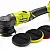 Excenterpolermaskin Batteri 18V 125 mm 3000–7500 v/min 3 Rondeller utan Batteri, Ryobi