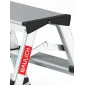 Pall, hopfällbart mini stege, aluminium, max 125 kg, BAULICH