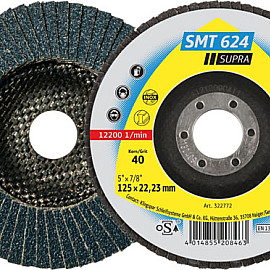 Lamellslipskiva 125 mm kornst. P 80, SMT624 Supra, Klingspor