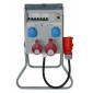 Elcentral IP442 terminaler, 2 x 230V, 1 x 32A 5P, 1 x 16A 5P, jordfelbrytare, omkopplare, kabel