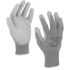 Handskar poliuretan grå L230210P, 12 PAIRS, 10 , CE, LAHTI