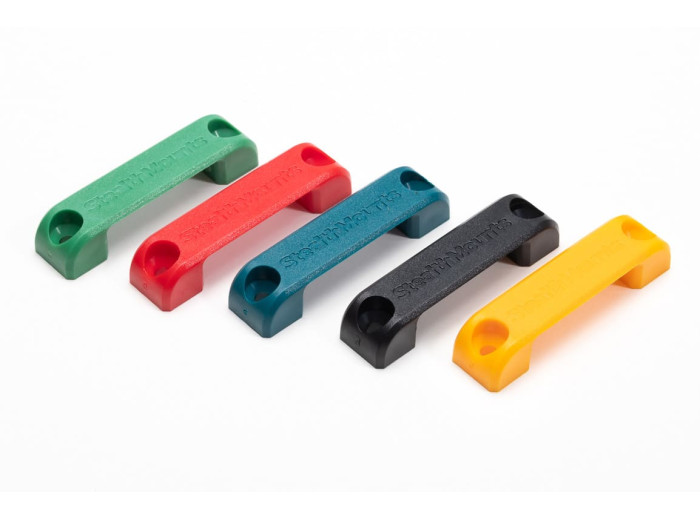 StealthMounts Bench Belt universal holder 6 pack in black ABS