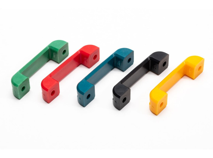 StealthMounts Bench Belt universal holder 6 pack in black ABS