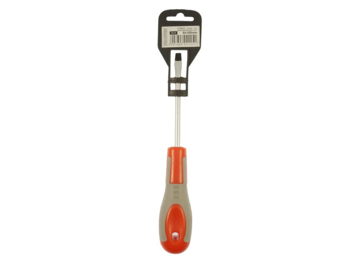 Flat Screwdriver 6 x 100 mm, Hardened Chrome-Vanadium, Beast