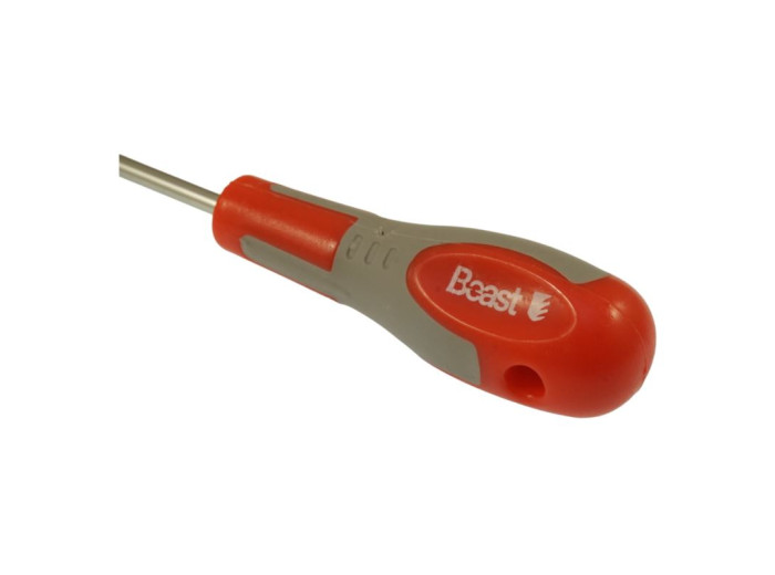 Flat Screwdriver 6 x 100 mm, Hardened Chrome-Vanadium, Beast