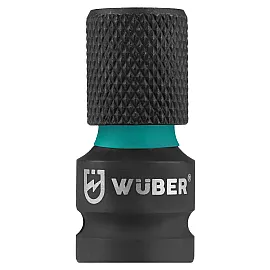 Bitsadapter 1/2" Fyrkant till 1/4" Sexkant, Snabbfäste, 50 mm, 5-pack, Wuber Tools