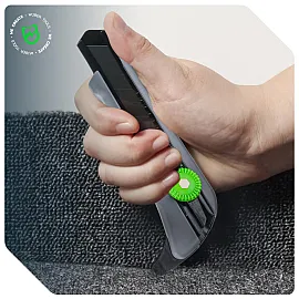 Snap-Off Knife 18 mm With Reinforced Blade, ABS Body, 4-Pack, Wuber Tools