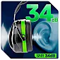 Ear Defenders SNR 34 dB, EN 352-1, 2-Pack