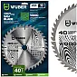 Cirkelsågklinga trä 255x30 mm 40 tänder, 2-pack