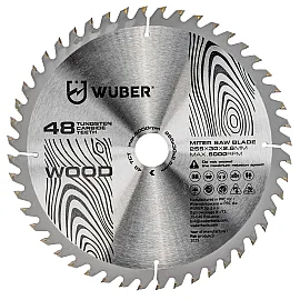 Cirkelsågklinga Hårdmetall för Trä 255x30 mm, 48 Tänder, 2-pack, Wuber Tools