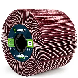 Lamellslipvals P60 för Satineringsmaskin 120x100x19 mm, 2-pack, Wuber Tools