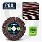 Abrasive Flap Roller P80 120x100x19 mm, 2-Pack