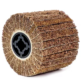 Abrasive Fibre Roller P180 for Satin Finishing Machine 120x100x19 mm, 2-Pack, Wuber Tools