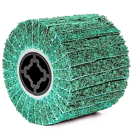 Abrasive Fibre Roller P240 for Satin Finishing Machine, 120x100x19 mm, 2-Pack, Wuber Tools