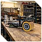 Steel brush roller 120x100x19 mm satin finishing