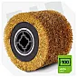 Steel brush roller 120x100x19 mm satin finishing