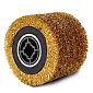 Steel brush roller 120x100x19 mm satin finishing