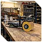 Wire brush roller 120x100x19 mm satin finish