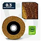 Wire brush roller 120x100x19 mm satin finish