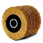 Wire brush roller 120x100x19 mm satin finish