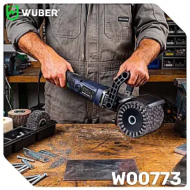 Steel Wire Brush Roller for Satin Finishing Machine 120x100x19 mm, Heavy Duty, Wuber Tools