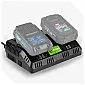 Dubbelladdare Share+ System 21,5 V 2,4 A x2
