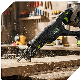 Tigersåg 20 V, Kolborstfri, 22 mm Slaglängd, 0-2900 varv/min, Utan Batteri, Wuber Tools