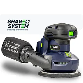 Random Orbital Sander 125 mm 20 V 300 W 6000-12000 rpm, without Battery and Charger, Wuber Tools