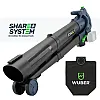 Leaf Blower/Vacuum 3-in-1 2x20 V, Air Speed 245 km/h, Mulching 15:1, Wuber Tools
