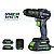 Cordless Hammer Drill Driver 20 V Brushless 50 Nm, 2x2.0 Ah Batteries and Charger, Wuber Tools
