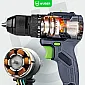 Cordless hammer drill driver 20 V, brushless, 50 Nm