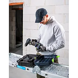 Cordless Hammer Drill Driver 20 V Brushless 50 Nm, 2x2.0 Ah Batteries and Charger, Wuber Tools