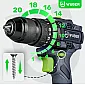 Cordless hammer drill driver 20 V, brushless, 50 Nm