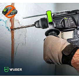 Rotary Hammer SDS-plus 20 V 2 J Without Battery and Charger, Wuber Tools