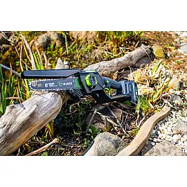 Mini-kedjesåg 20 V, 7,5 m/s, Svärd 8" och 10", Utan Batteri och Laddare, Wuber Tools