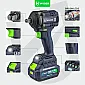 Mutterdragare 1/2" 600 Nm, 20 V kolborstfri