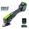 Oscillating Multi-Tool 20 V, 2.0 Ah Battery, Charger and Accessories, Wuber Tools