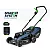 Brushless Lawn Mower 32 cm 20 V with 6.0 Ah Battery and Charger, Wuber Tools
