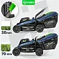Batteridriven gräsklippare 32 cm 20 V, 6,0 Ah