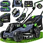 Batteridriven gräsklippare 38 cm 40 V
