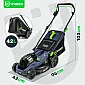 Batteridriven gräsklippare 38 cm 40 V