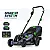 Lawn Mower 43 cm 40 V Brushless with 2x6.0 Ah Batteries and Charger, Wuber Tools