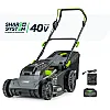 Gräsklippare 43 cm 40 V Kolborstfri med 4,0 Ah Batteri och Laddare, Wuber Tools